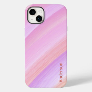 Moderne elegante Retro-Linien-Monogramm Case-Mate iPhone 14 Plus Hülle