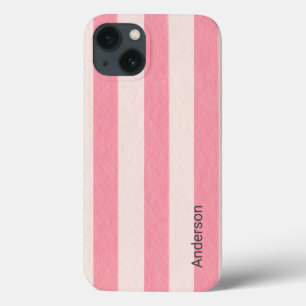 Moderne elegante Retro-Linien-Monogramm Case-Mate iPhone Hülle