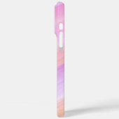 Moderne elegante Retro-Linien-Monogramm Case-Mate iPhone Hülle (Rückseite / Links)
