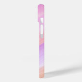 Moderne elegante Retro-Linien-Monogramm Case-Mate iPhone Hülle (Rückseite / Links)