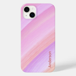 Moderne elegante Retro-Linien-Monogramm Case-Mate iPhone 14 Plus Hülle