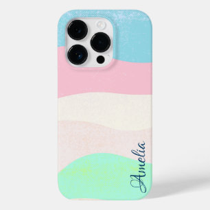 Moderne elegante Retro-Linien-Monogramm Case-Mate iPhone 14 Pro Hülle