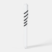 Moderne elegante Retro-Linien-Monogramm iPhone Hülle (Rechte Seite)