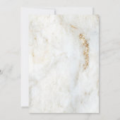 Moderne Elegante Rings Floral Classic Wedding Einladung (Rückseite)