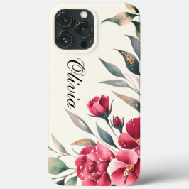 Moderne, elegante Rosa-Blume Case-Mate iPhone Hülle