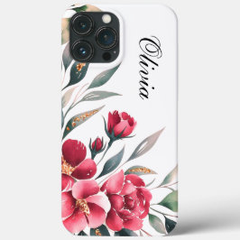Moderne, elegante Rosa-Blume Case-Mate iPhone Hülle
