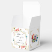 Moderne elegante rosa Blume Nikah muslimische Einl Geschenkschachtel (Geöffnet)