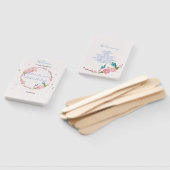 Moderne elegante rosa Flora mit Schmetterling Fächer (Non-assembled)