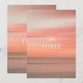 Moderne elegante Rosa Hochzeitsstimmung in der Tis (Vorne/Hinten)