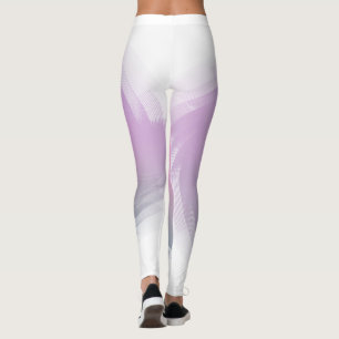 Moderne elegante rosa Lila Weiße Vorlage Trendy Leggings