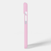 Moderne elegante rosa Monogramm-Initialen Case-Mate iPhone Hülle (Rückseite / Links)