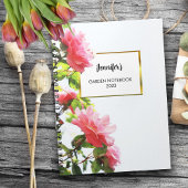 Moderne, elegante Rosa Rosen persönlich Notizblock