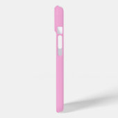 Moderne elegante rosa weiße Monogramm-Initialen Case-Mate iPhone Hülle (Rückseite / Links)