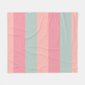 Moderne, elegante rosafarbene, Aquamarin gestriche Fleecedecke (Vorderseite (Horizontal))