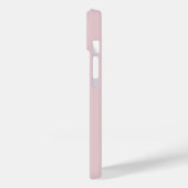 Moderne elegante rosane schwarze Monogramm Anfangs Case-Mate iPhone Hülle (Rückseite / Links)