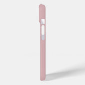 Moderne elegante rosane weiße Monogramm-Initialen Case-Mate iPhone Hülle (Rückseite / Links)