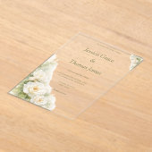 Moderne Elegante Rose  Acryleinladungen (Ablage )