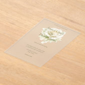 Moderne elegante Rose  Acryleinladungen (Ablage )