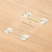 Moderne Elegante Rose  Acryleinladungen (Ablage )