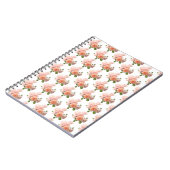 Moderne Elegante Rose Design Moderne Vorlage Notizblock (Linke Seite)