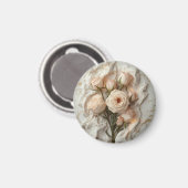 Moderne elegante Rose-Flo-Gestaltung  Magnet (Vorderseite/Rückseite)