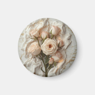 Moderne elegante Rose-Flo-Gestaltung Magnet