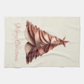 Moderne Elegante Rose Geschirrtuch (Horizontal)