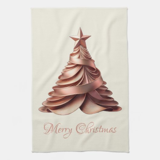 Moderne Elegante Rose Geschirrtuch (Vertikal)