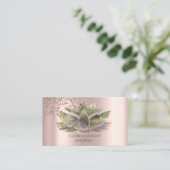 Moderne Elegante Rose Gold Diamanten Visitenkarte (Stehend Vorderseite)