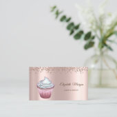 Moderne elegante Rose Gold Diamanten Visitenkarte (Stehend Vorderseite)