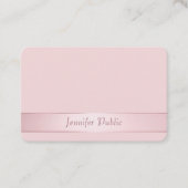 Moderne elegante Rose Gold Handschrift Vorlage Visitenkarte (Vorderseite)