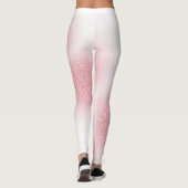 Moderne elegante Rose Gold Template Trendy Leggings (Rückseite)