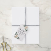 Moderne Elegante Rose Golden Arch Hochzeit Geschenkanhänger (Mit Garn)