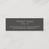 Moderne elegante Rose Goldene Herzen,Blätter Minze Treuekarte (Rückseite)