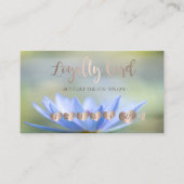 Moderne elegante Rose Goldene Herzen, Lotus Treuekarte (Vorderseite)