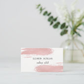 Moderne Elegante Rose Goldene Pinakothek Züst Visitenkarte (Stehend Vorderseite)