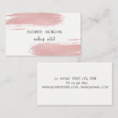 Moderne Elegante Rose Goldene Pinakothek Züst Visitenkarte (Vorne/Hinten)