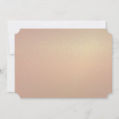 Moderne Elegante Rose Goldenes Brautparty Einladung (Rückseite)