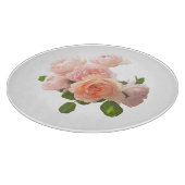 Moderne elegante Rose Moderne Designvorlage Schneidebrett (Ecke)