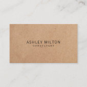Moderne elegante Rose PRINTED Kraft Paper Consulta Visitenkarte (Vorderseite)