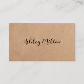 Moderne elegante Rose PRINTED Kraft Paper Consulta Visitenkarte (Vorderseite)