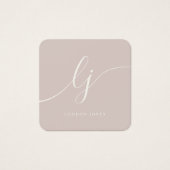 Moderne Elegante Rose Rosa Elfenbeingeschenkgutsch (Vorderseite)