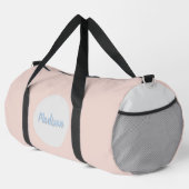 Moderne elegante Rose Rosa Personalisierte Duffle  Bag (Rechte Ecke)