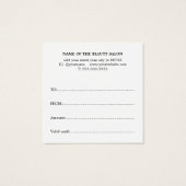 Moderne Elegante Rose Weiß Schwarze Schönheit (Rückseite)