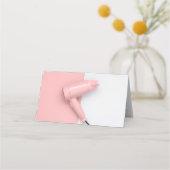 Moderne elegante Rose Weiße Haare - Terminkarte (Rückseite)