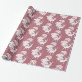 Moderne, elegante Rose Weißes Hirsch Geschenkpapier (Ungerollt)