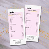 Moderne Elegante Rose Weißes Imitat Werbekarte