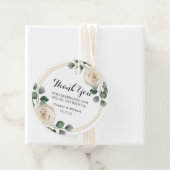 Moderne, elegante Rosenhochzeit Geschenkanhänger (Beispiel)