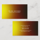 Moderne Elegante Rot Gelb Visitenkarte (Vorne/Hinten)