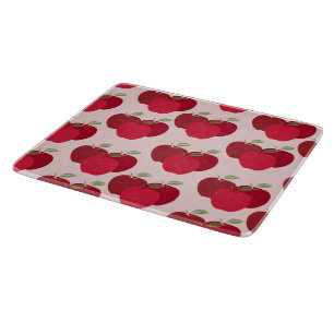 Moderne elegante rote Apfelmuster Schneidebrett